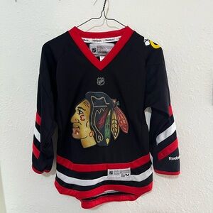 Reebok Kids Black and Red Hockey Jersey